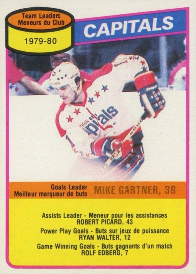 1980 O-Pee-Chee Mike Gartner #49 Hockey Card