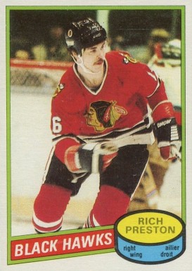 1980 O-Pee-Chee Rich Preston #41 Hockey Card