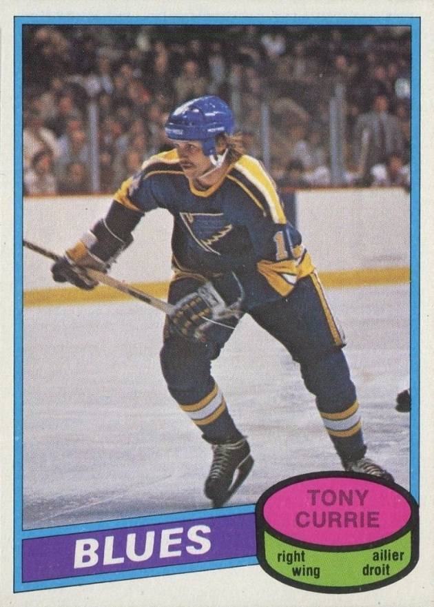 1980 O-Pee-Chee Tony Currie #384 Hockey Card