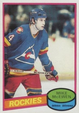 1980 O-Pee-Chee Mike McEwen #185 Hockey Card
