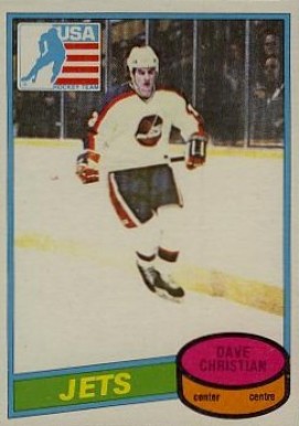 1980 O-Pee-Chee Dave Christian #176 Hockey Card