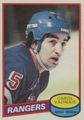 1980 O-Pee-Chee Carol Vadnais #57 Hockey Card