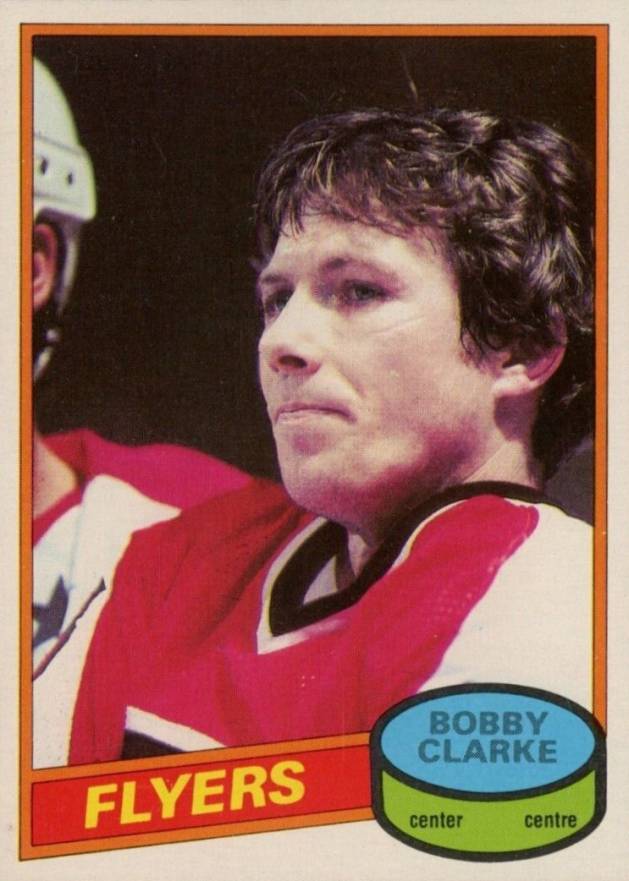 1980 O-Pee-Chee Bobby Clarke #55 Hockey Card