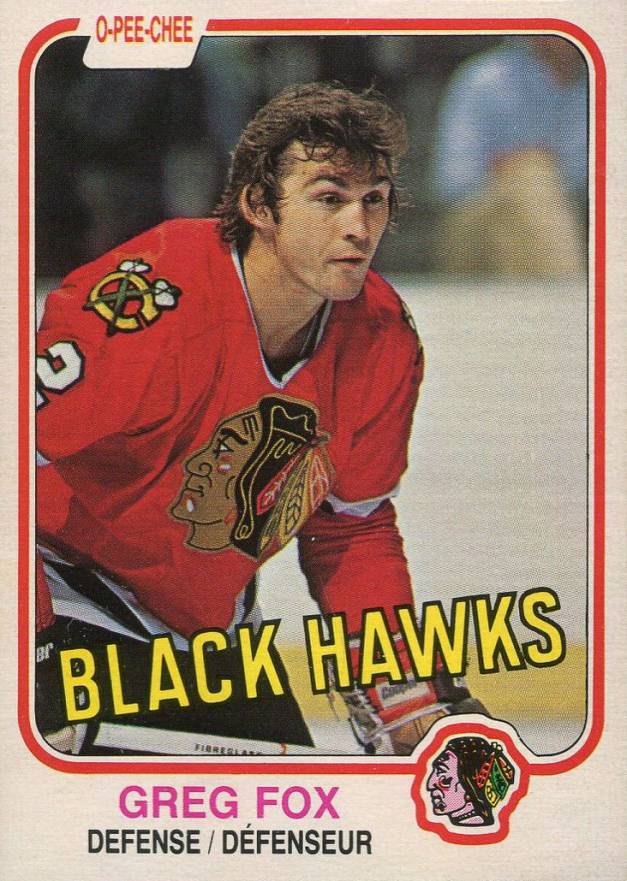 1981 O-Pee-Chee Greg Fox #69 Hockey Card