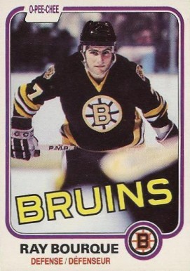 1981 O-Pee-Chee Ray Bourque #1 Hockey Card