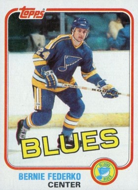 1981 Topps Bernie Federko #12 Hockey Card