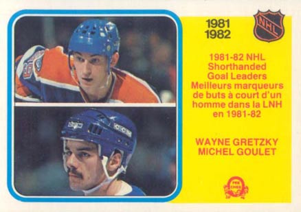 1982 O-Pee-Chee Shorthanded Goal Leaders #237 Hockey Card