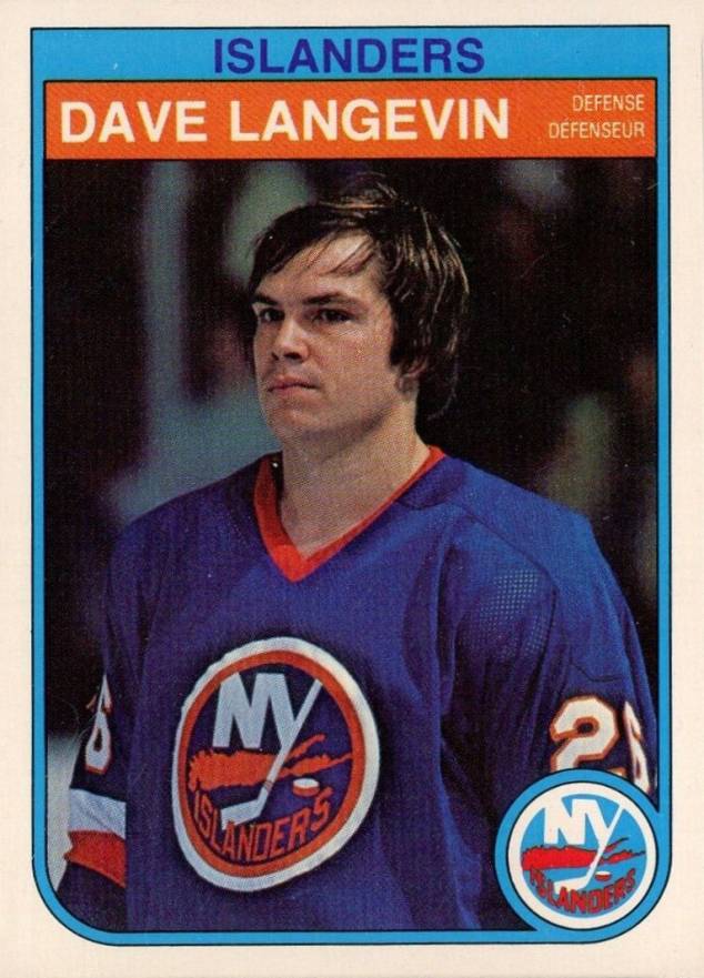 1982 O-Pee-Chee Dave Langevin #204 Hockey Card