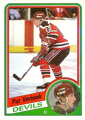 1984 Topps Pat Verbeek #90 Hockey Card