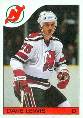 1985 O-Pee-Chee Dave Lewis #66 Hockey Card