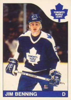 1985 O-Pee-Chee Jim Benning #250 Hockey Card