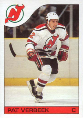 1985 O-Pee-Chee Pat Verbeek #56 Hockey Card