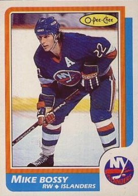 1986 O-Pee-Chee Mike Bossy #90 Hockey Card