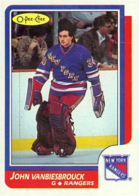 1986 O-Pee-Chee John Vanbiesbrouck #9 Hockey Card