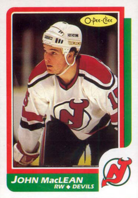 1986 O-Pee-Chee John MacLean #37 Hockey Card