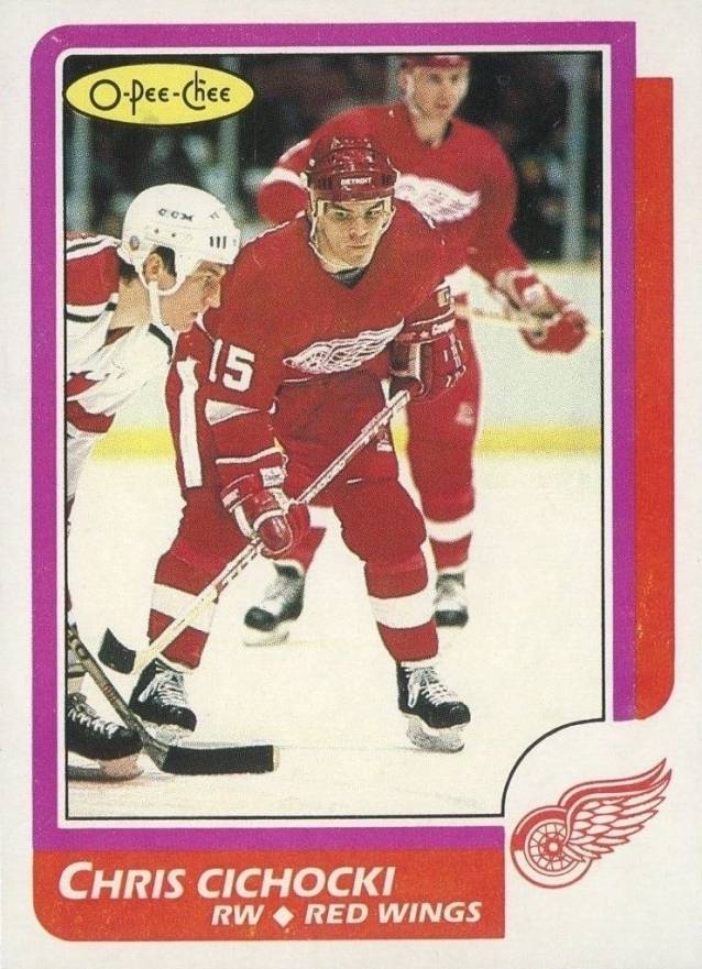 1986 O-Pee-Chee Chris Cichocki #41 Hockey Card