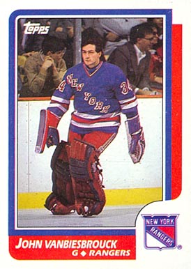 1986 Topps John Vanbiesbrouck #9 Hockey Card