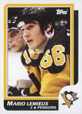 1986 Topps Mario Lemieux #122 Hockey Card