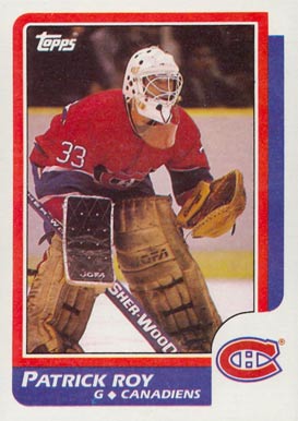 1986 Topps Patrick Roy #53 Hockey Card