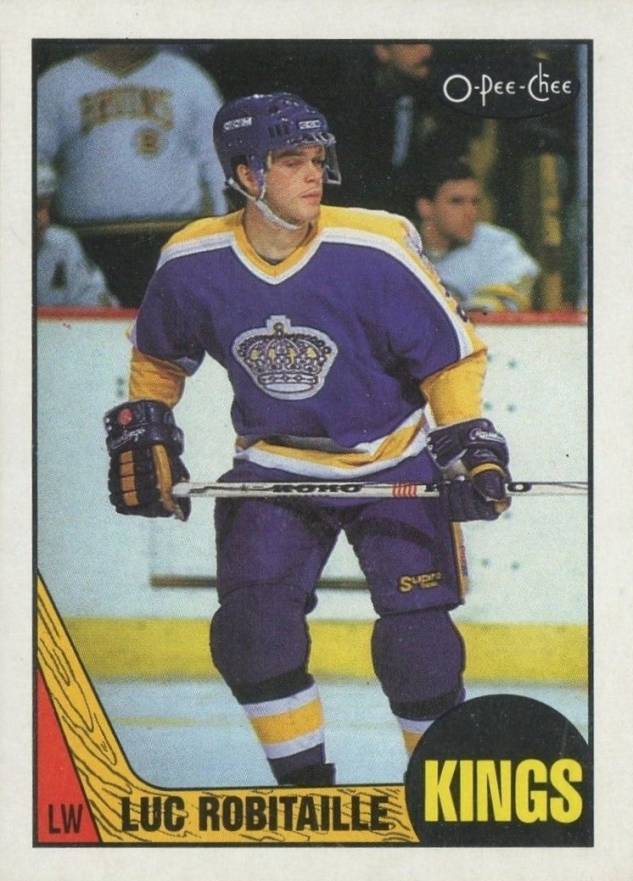 1987 O-Pee-Chee Luc Robitaille #42 Hockey Card