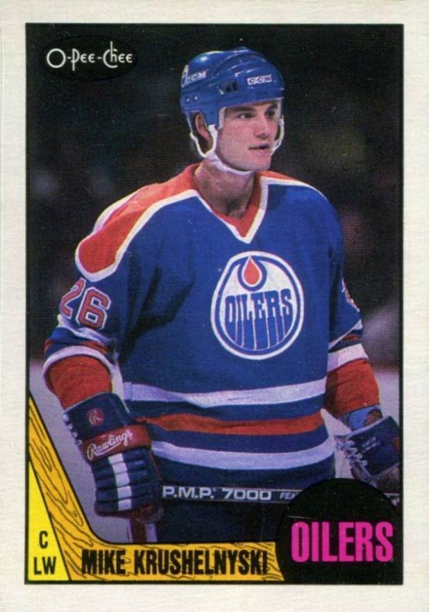 1987 O-Pee-Chee Mike Krushelnyski #202 Hockey Card