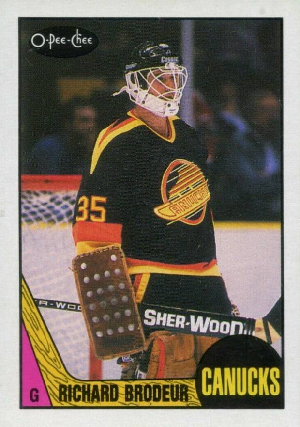 1987 O-Pee-Chee Richard Brodeur #257 Hockey Card