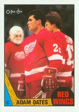 1987 O-Pee-Chee Adam Oates #123 Hockey Card