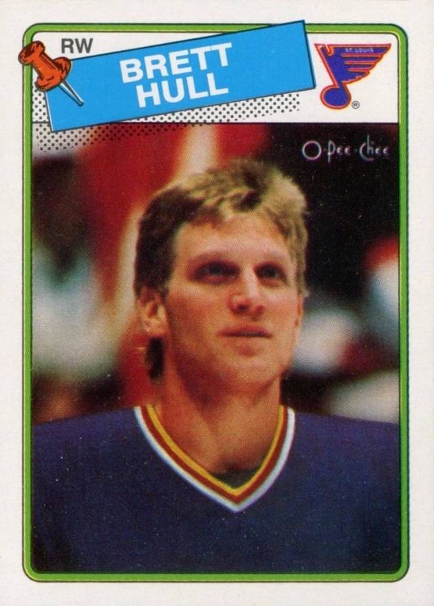 1988 O-Pee-Chee Brett Hull #66 Hockey Card