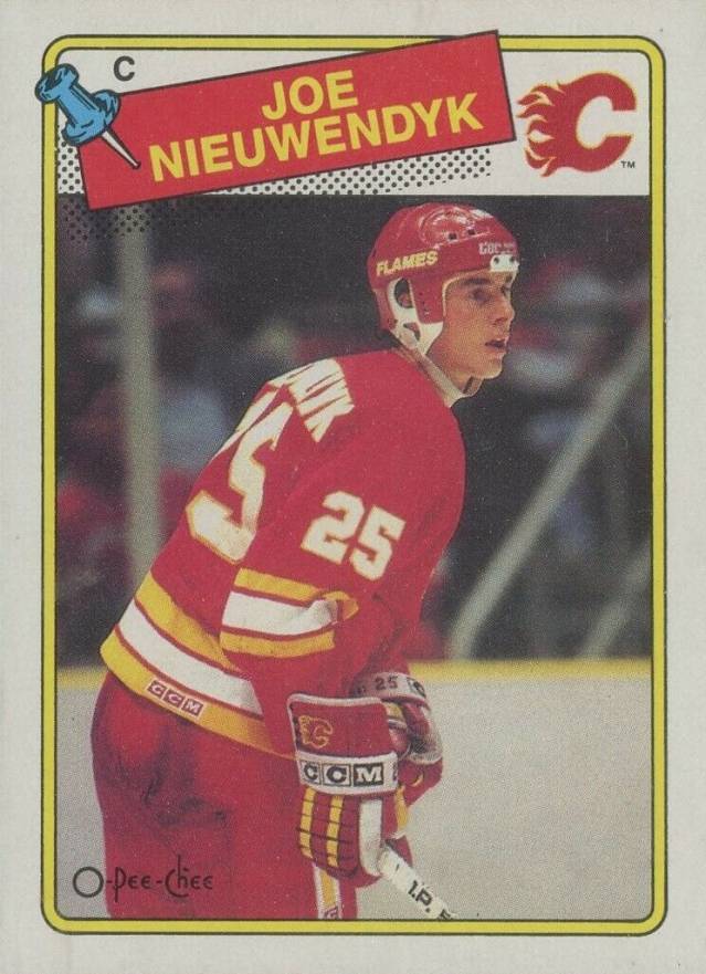 1988 O-Pee-Chee Joe Nieuwendyk #16 Hockey Card