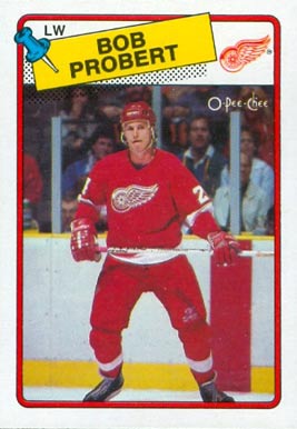 1988 O-Pee-Chee Bob Probert #181 Hockey Card