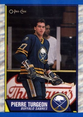 1989 O-Pee-Chee Pierre Turgeon #25 Hockey Card