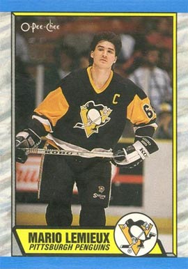 1989 O-Pee-Chee Mario Lemieux #1 Hockey Card