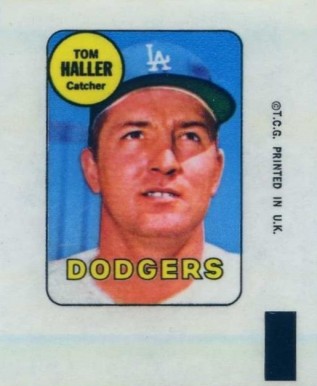 1969 Topps Decals Tom Haller # Baseball Card