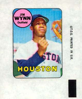 1969 Topps Decals Jim Wynn # Baseball Card