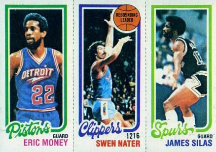 1980 Topps Money/Nater/Silas #111 Basketball Card