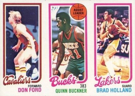 1980 Topps Ford/Buckner/Holland #57 Basketball Card