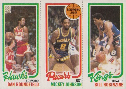 1980 Topps Roundfield/Johnson/Robinzine #148 Basketball Card