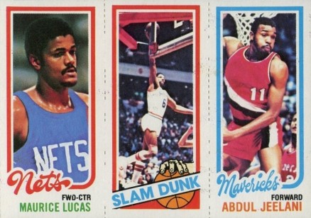 1980 Topps Lucas/Erving/Jeelani # Basketball Card