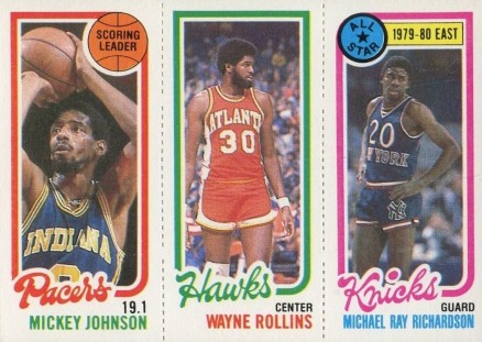 1980 Topps Johnson/Rollins/Richardson #72 Basketball Card