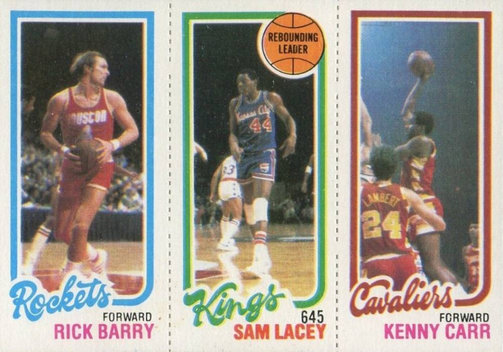 1980 Topps Barry/Lacey/Carr # Basketball Card
