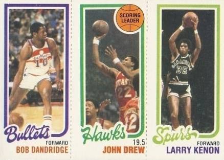 1980 Topps Dandridge/Drew/Kenon # Basketball Card