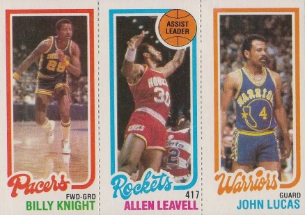 1980 Topps Knight/Leavell/Lucas #86 Basketball Card