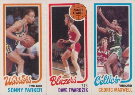 1980 Topps Parker/Twardzik/Maxwell #128 Basketball Card