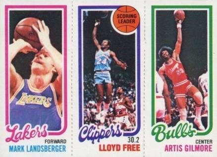 1980 Topps Landsberger/Free/Gilmore #91 Basketball Card