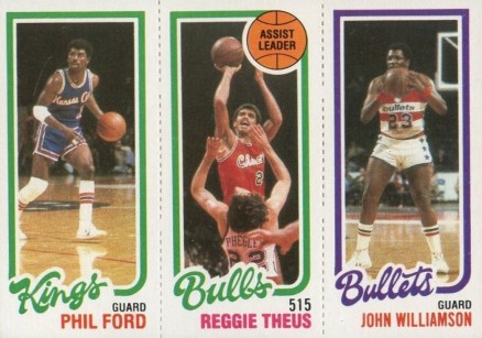 1980 Topps Ford/Theus/Williamson # Basketball Card