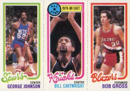 1980 Topps Johnson/Cartwright/Gross # Basketball Card