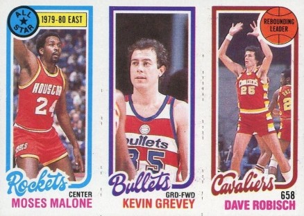1980 Topps Malone/Grevey/Robisch #100 Basketball Card