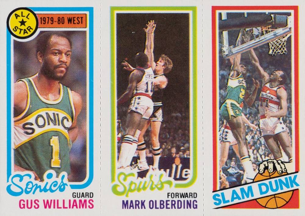 1980 Topps Williams/Olberding/Bailey #173 Basketball Card