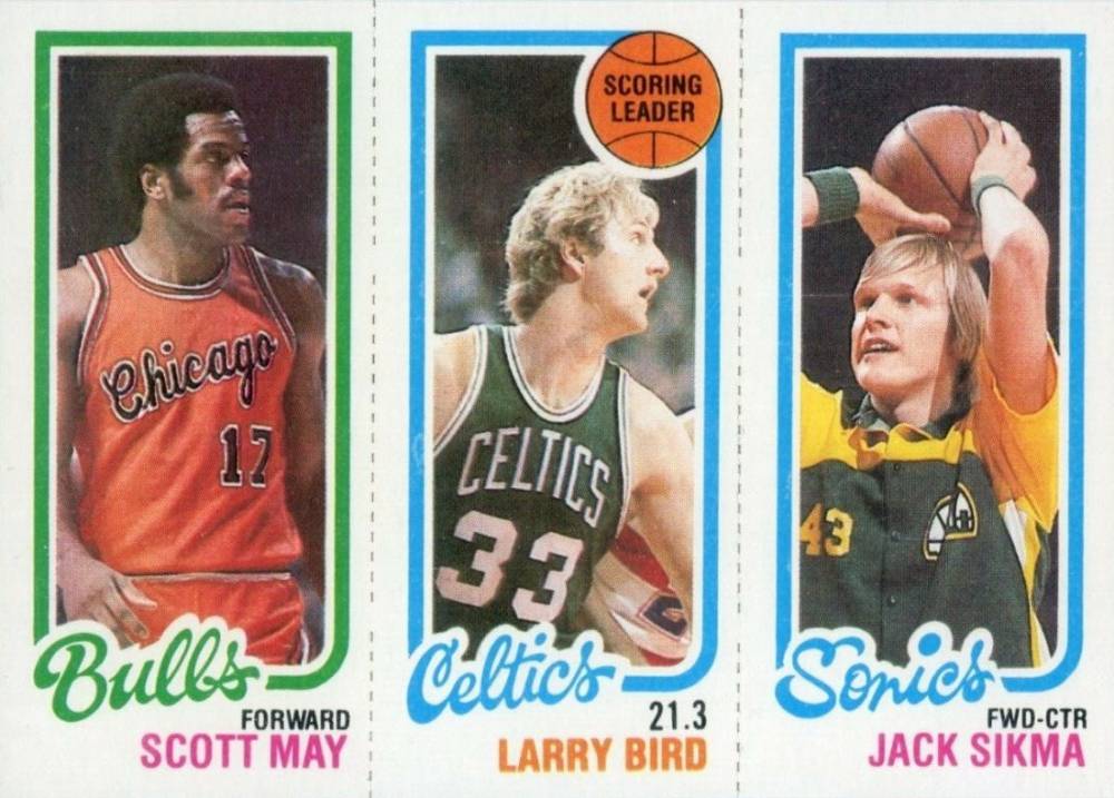 1980 Topps May/Bird/Sikma #103 Basketball Card