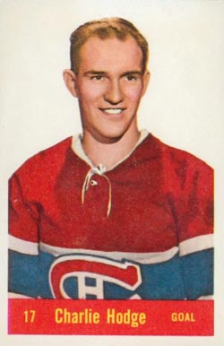 1957 Parkhurst Charlie Hodge #17h Hockey Card
